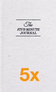5 x The Five Minute Journal (Pakketilbud)