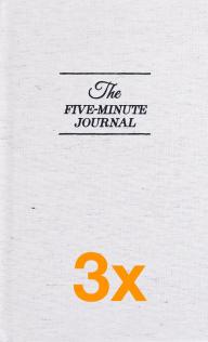 3 x The Five Minute Journal (Pakketilbud)